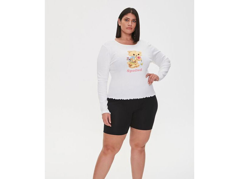 Women's Plus Size Spoiled Graphic Top