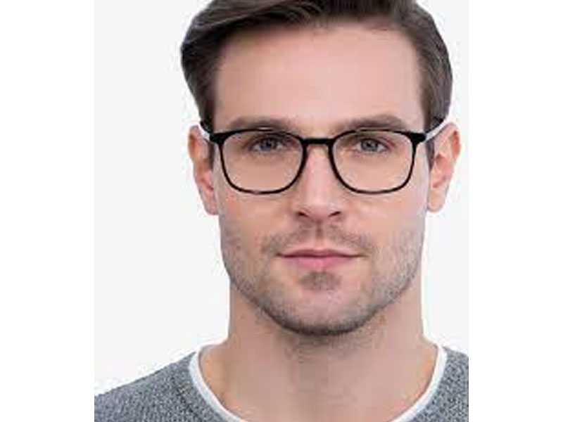 Trenton Rectangle Black Eyeglasses