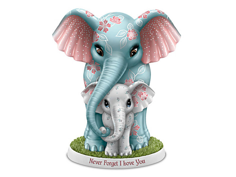 Blake Jensen Never Forget I Love You Elephant Figurine