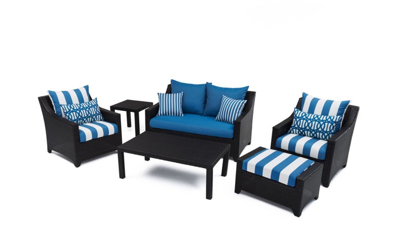 Deco™ 6pc Love and Club Seating Set Regatta Blue