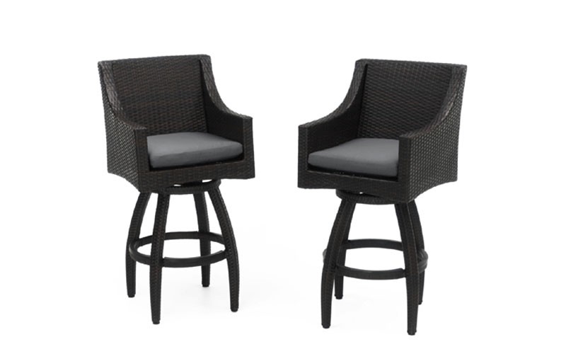 Deco™ Swivel Barstool 2pk Charcoal Grey