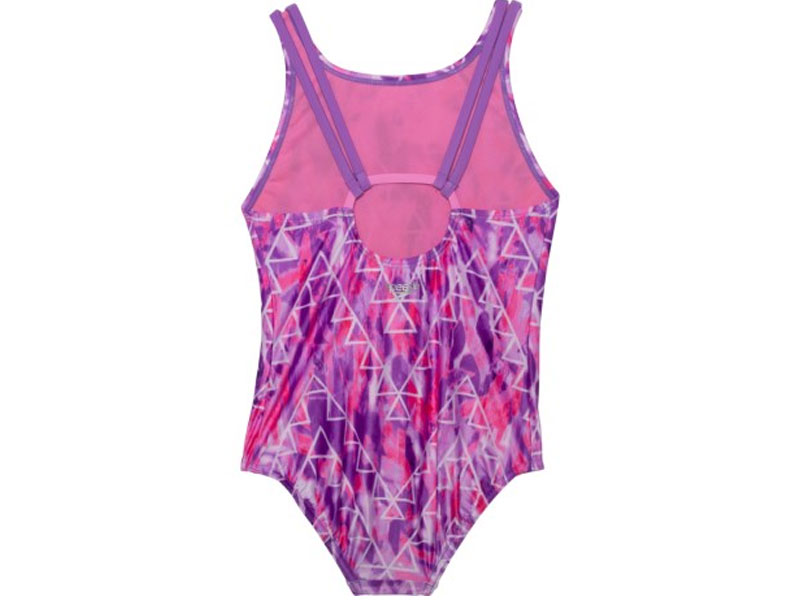 Speedo High-Neck One-Piece Swimsuit UPF 50+ For Big Girls