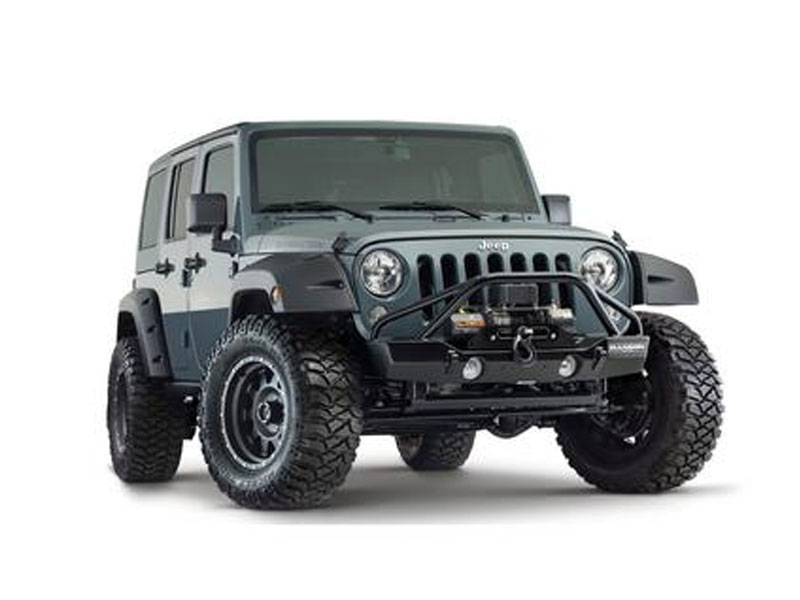 Bushwacker Pocket Style JK Wrangler Front Fender Flares Paintable