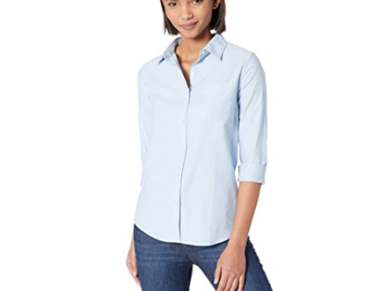 Amazon Essentials Women's Classic Fit Long Sleeve Button Down Oxford Shirt