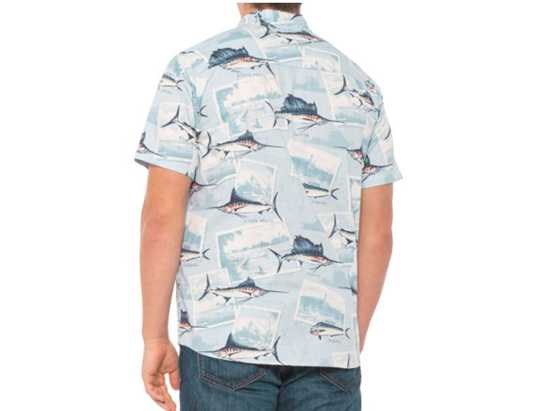 North River Printed Twill Shirt Short Sleeve For Men