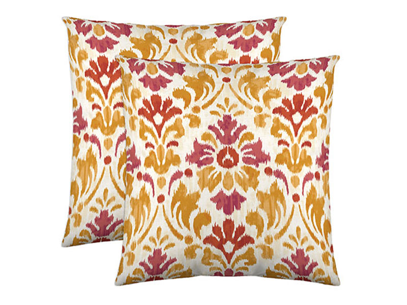 Colorfly Sasha Sorbet 210 TC Square Pillow Pair 18x18