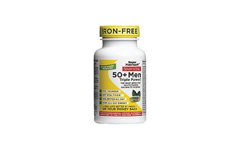 Super Nutrition Simply One Men 50+ Iron Free (30 Vegan Tablets)