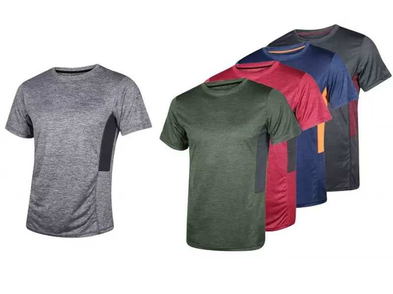 Real Essentials Men's Dry Fit Active Performance T-Shirt 5-Pack S-2XL