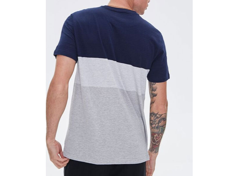 Men's Colorblock Heathered Tee