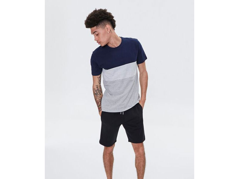 Men's Colorblock Heathered Tee