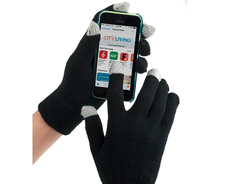 Touchscreen Gloves & Reusable Hand Warmers Gift Set With Holiday Gift Card