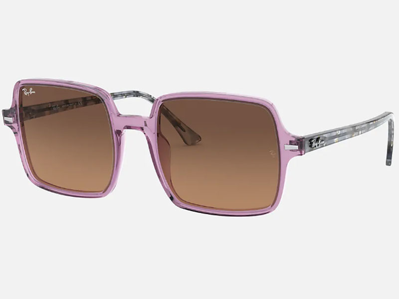 Women's Ray Ban Sunglasses S0square Transparent Violet