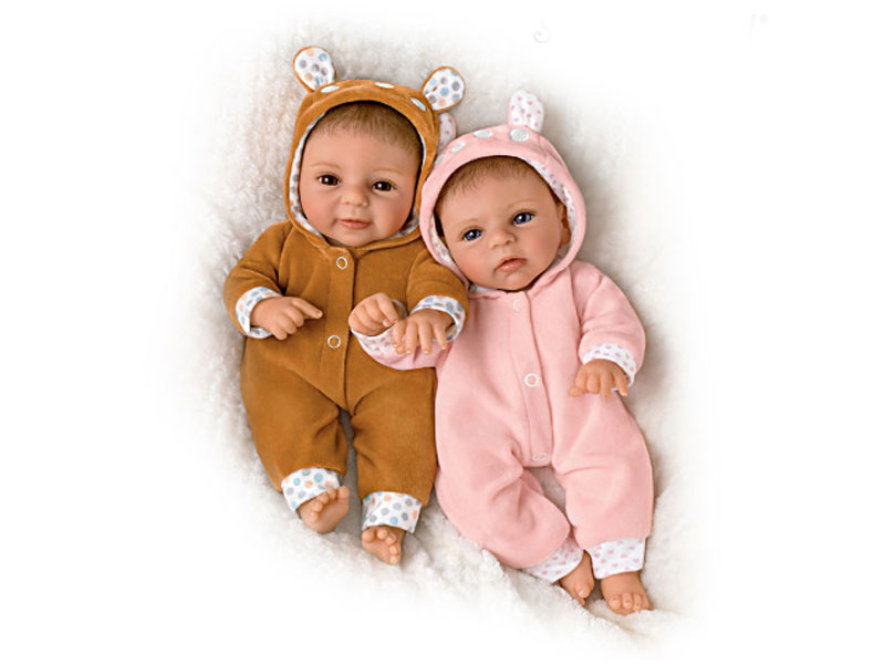 Sherry Rawn Oh Deer The Twins Are Here! Baby Doll Set