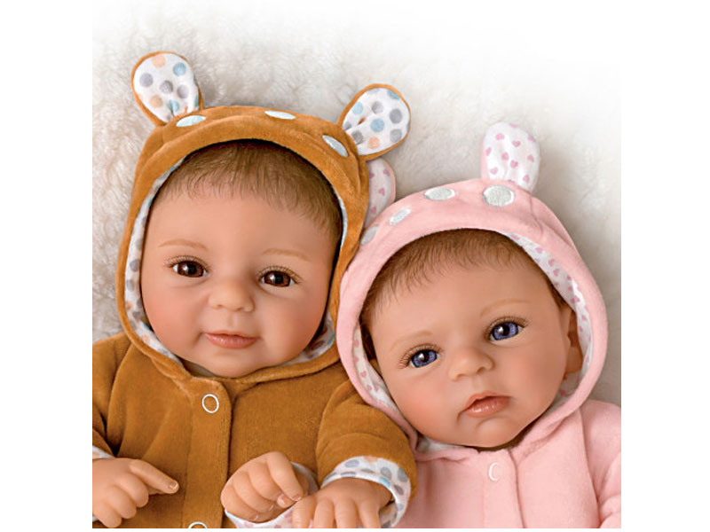 Sherry Rawn Oh Deer The Twins Are Here! Baby Doll Set