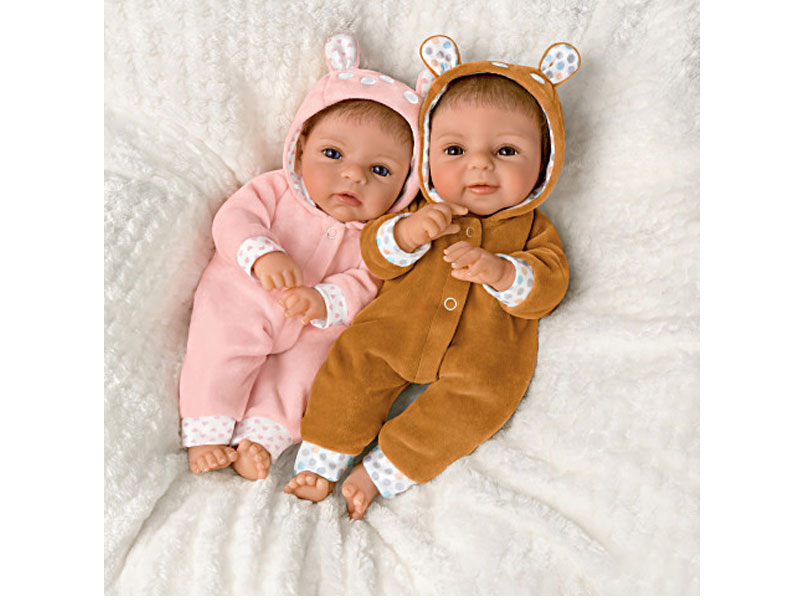 Sherry Rawn Oh Deer The Twins Are Here! Baby Doll Set