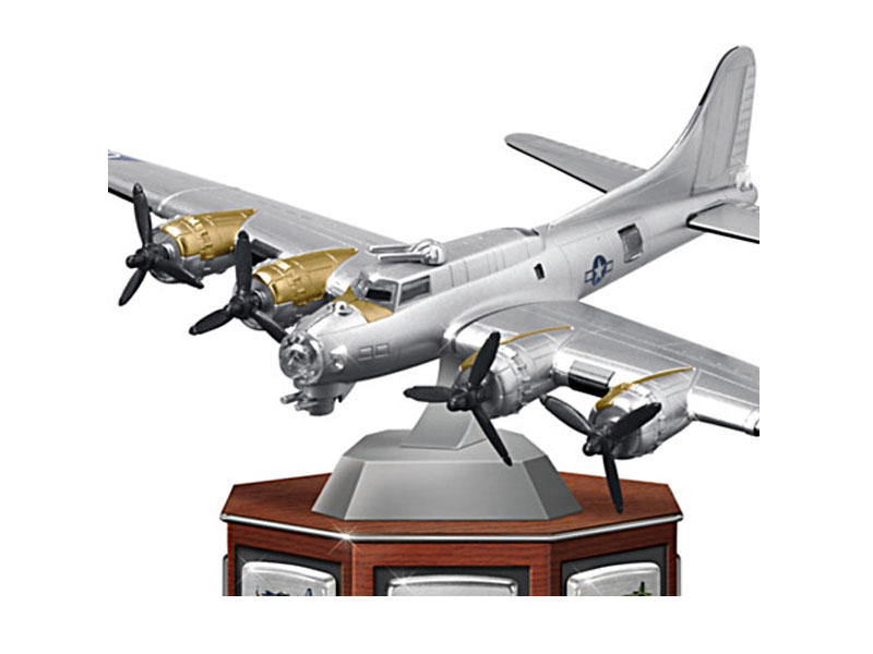 WW II Aircraft Zippo Lighters With B-17 Bomber Display