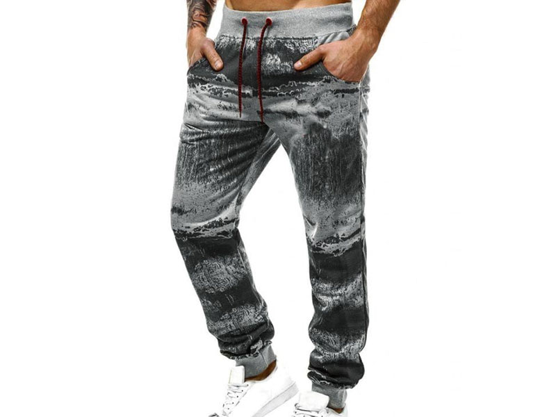 Men's Ink Painting Print Jogger Sweatpants