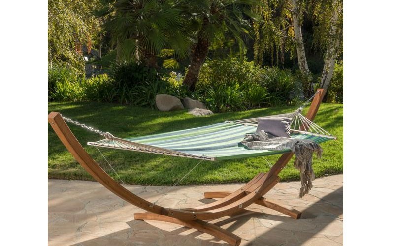 Weston Outdoor Hammock W/ Wooden Base