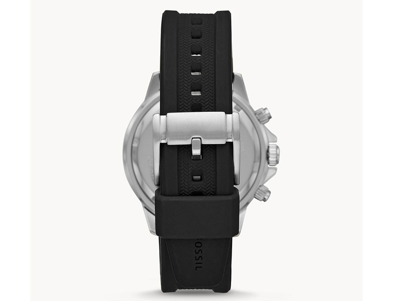 Fossil Bannon Multifunction Black Silicone Watch