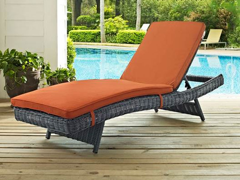 Summon Outdoor Patio Sunbrella Chaise