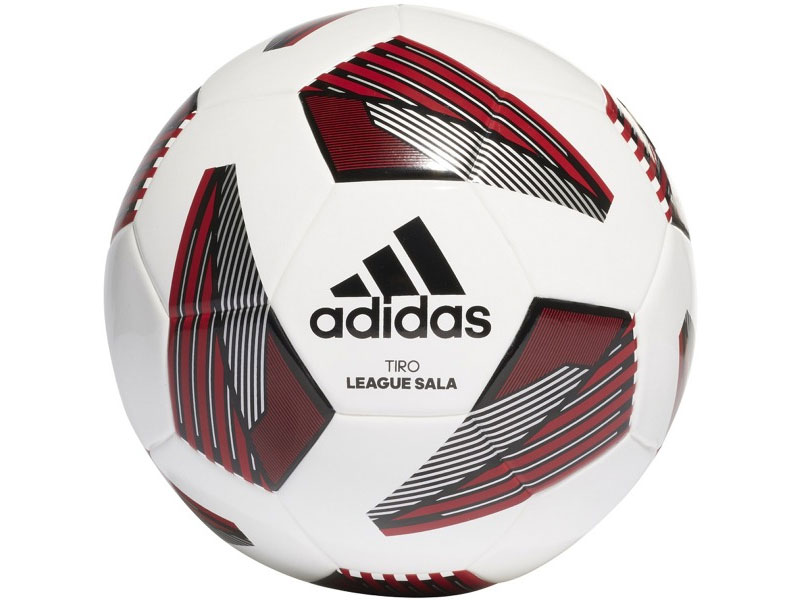 Adidas Tiro League Sala White Silver Ream Red Futsal Ball