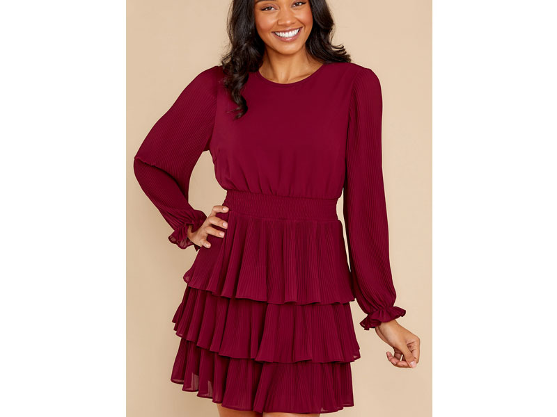 Women's Charmed Occasion Wine Dress