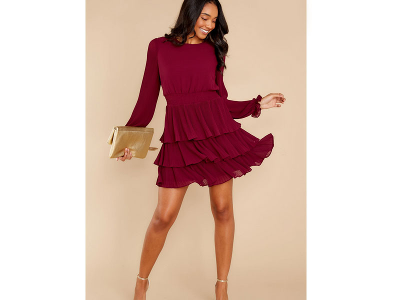 Women's Charmed Occasion Wine Dress