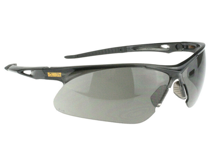 DeWalt Recip Safety Glasses With Black Frame And Smoke Lens
