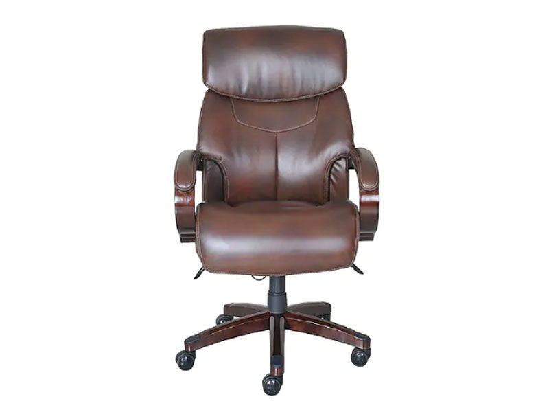 La-Z-Boy Bradley Bonded Leather Executive Chair Roasted Chestnut