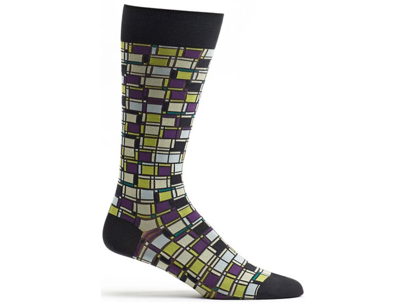 Ozone Women's Cubist Composition Sock