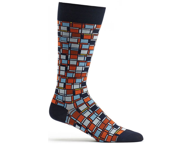 Ozone Women's Cubist Composition Sock