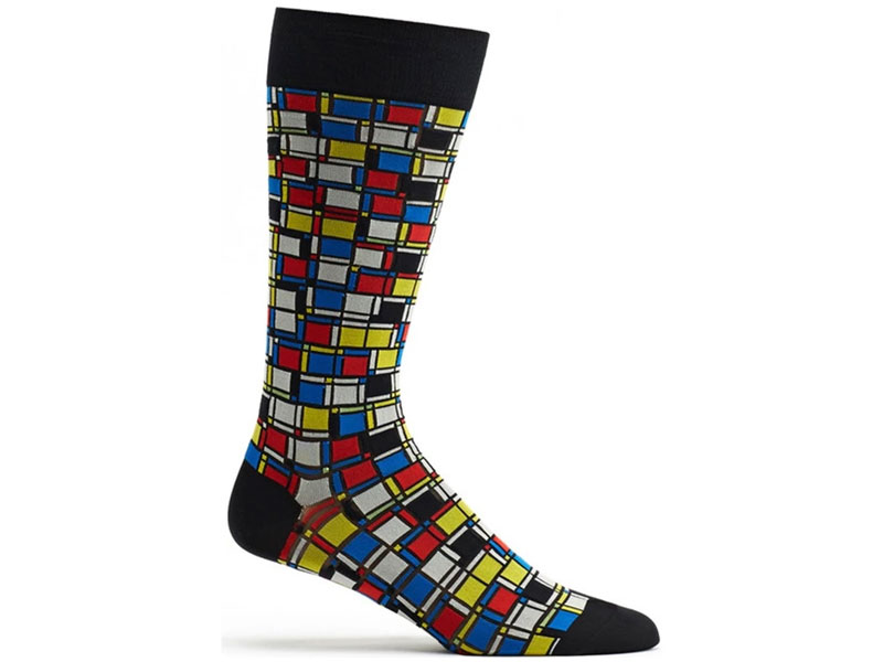 Ozone Women's Cubist Composition Sock