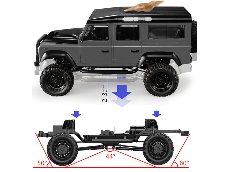 Double E E101-003 1/8 2.4G 4WD RC Car D110 Crawler Truck RC Vehicle Models