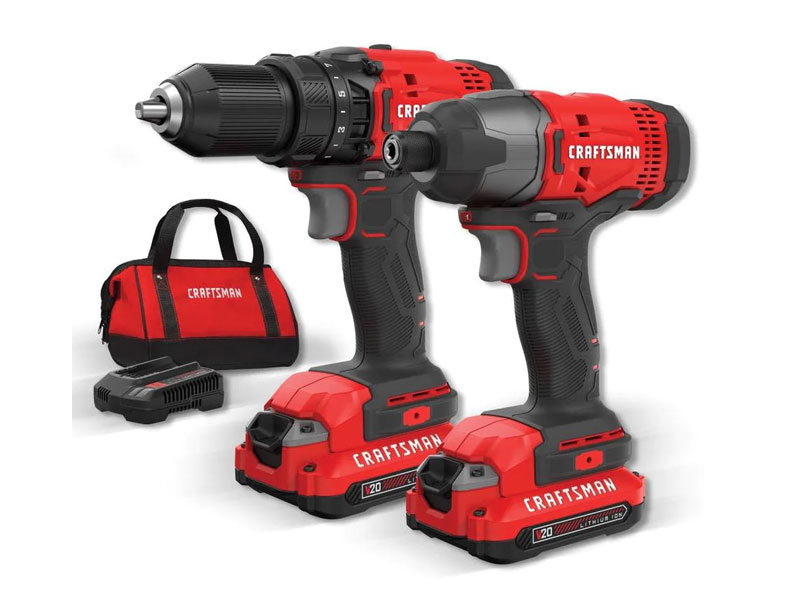 Craftsman V20 6-Tool 20-Volt Max Power Tool Combo Kit with Soft Case