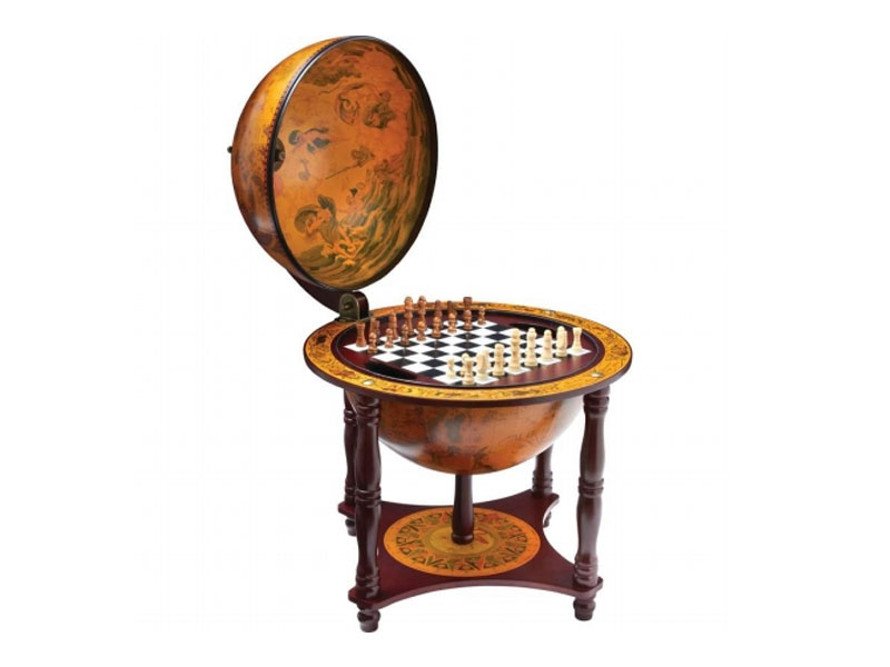 Bnfusa Hhglbch Kassel 13 in. Diameter Globe Checkers Set