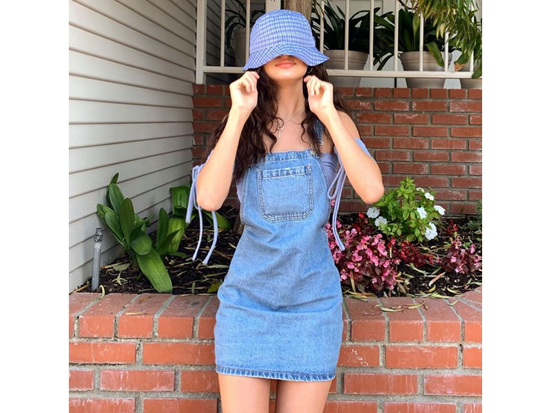 Women's Summer Suspenders Denim Dress