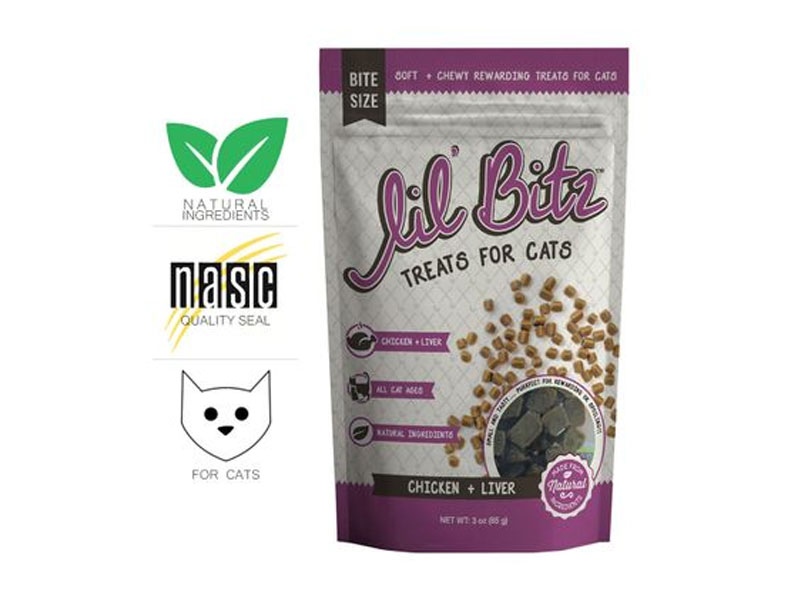 Lil' Bitz Chicken & Liver Training Treats For Cats (3 oz)