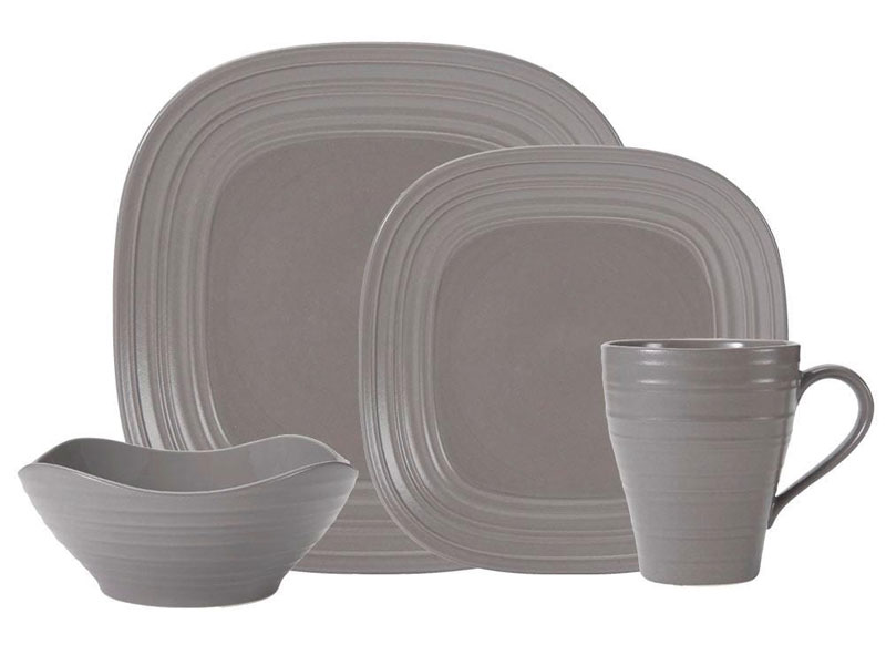 Mikasa Swirl Mocha Square 4 Piece Place