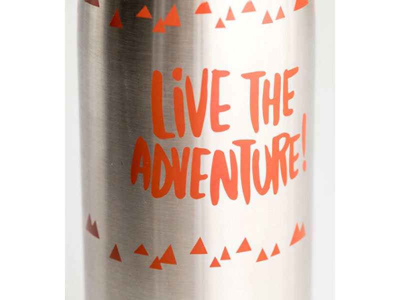 Live the Adventure! Water Bottle & Plaque Gift Set