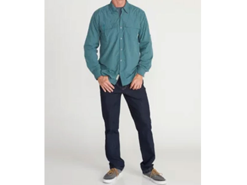 Exofficio Men's BugsAway Halo Check Long-Sleeve Shirt