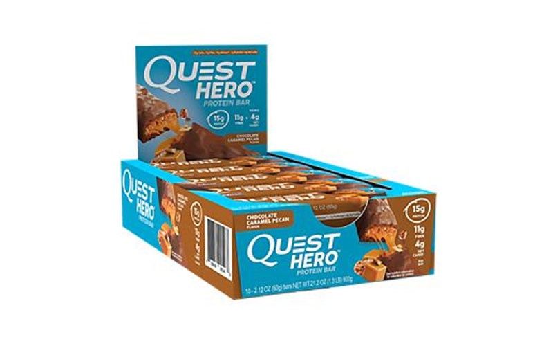 Quest Hero Bar-Chocolate Caramel Pecan (10 Bars)