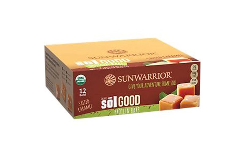 SunWarrior Sol Good Protein Bar-Salted Caramel (12 Bars)