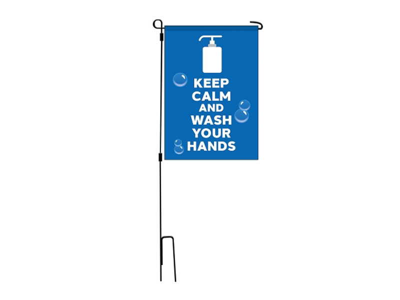 Precaution Garden Flags