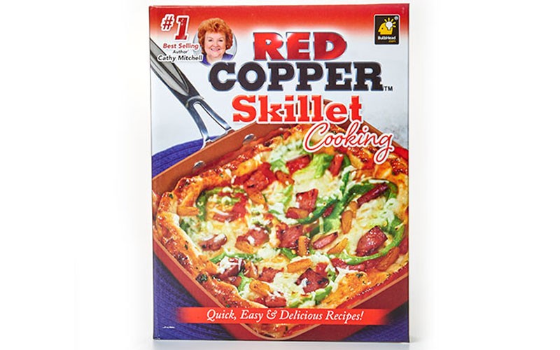 As Seen On Tv Red Copper Skillet Cooking