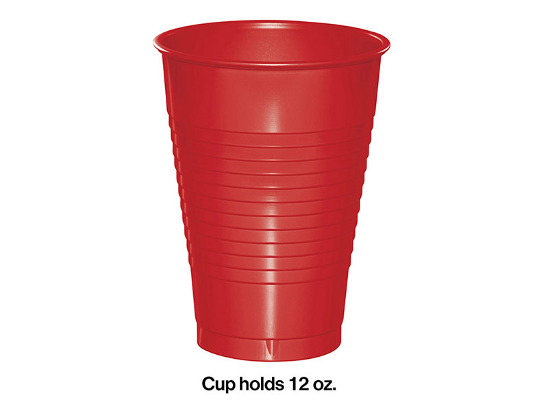 Classic Red 12 oz Plastic Cups 240 ct