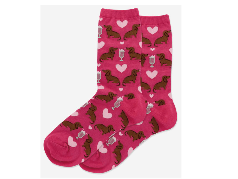 Hotsox Women's Dogs And Milkshake Socks