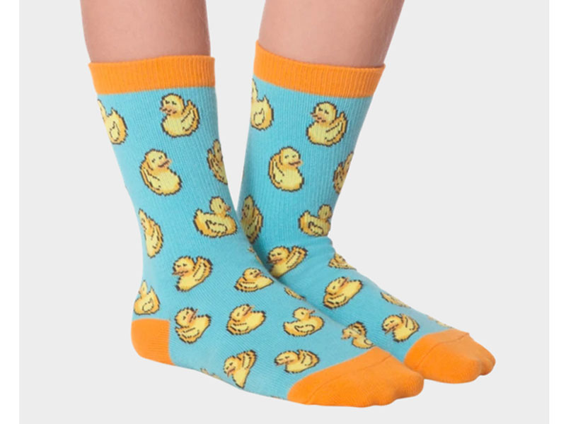 K.Bell Socks Kid's Rubber Ducks Crew Socks