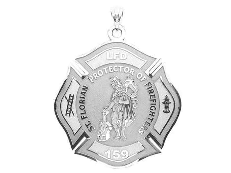 Customized Saint Florian Medal