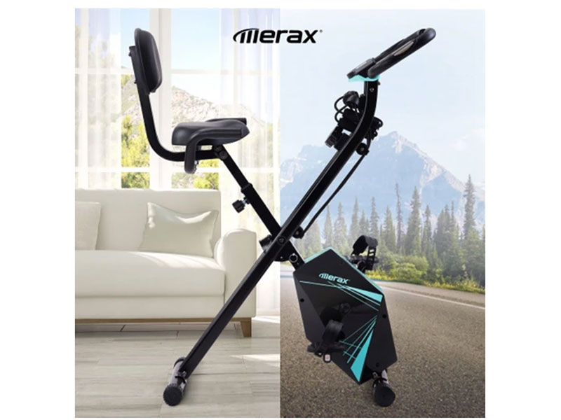 Merax Foldable Cycling Exercise Bike with LCD Screen