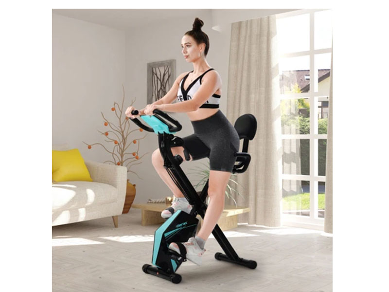Merax Foldable Cycling Exercise Bike with LCD Screen